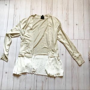 Bobeau Cream Cover-Up with Sheer White Panel